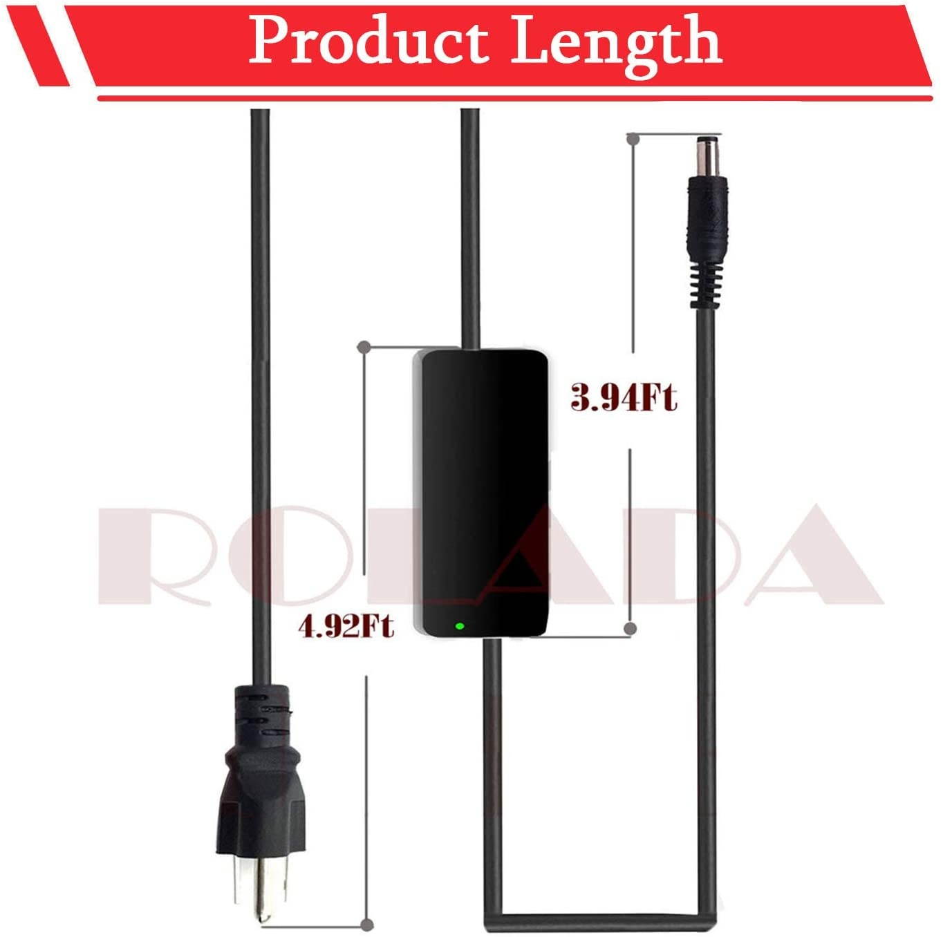 90W Ac Adapter Laptop Charger for Toshiba Satellite C655 C655D C675 C850 C855 C855D C875 C50 C55 C55D C55DT C55T C75 C75D L50 L55 L55D L75 L305 ; PA3714U-1ACA PA5035U-1ACA PA3917U-1ACA Power Cord