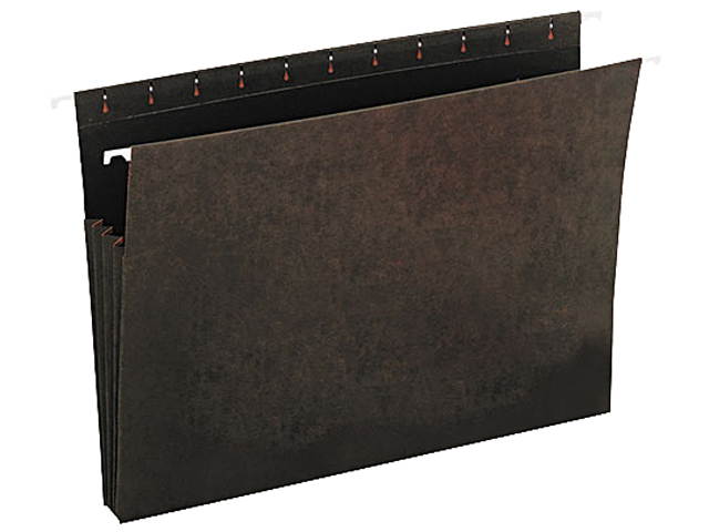 Universal 14160 Hanging Box Bottom File Pockets, 11 Point Stock, Letter, Standard Green, 10/Box