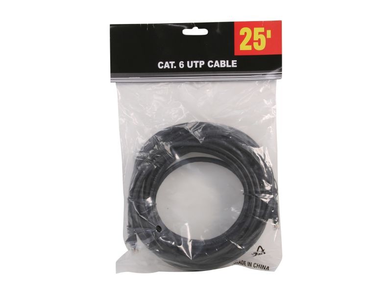 Link Depot C6M-25-BKB 25 ft. Network Cable