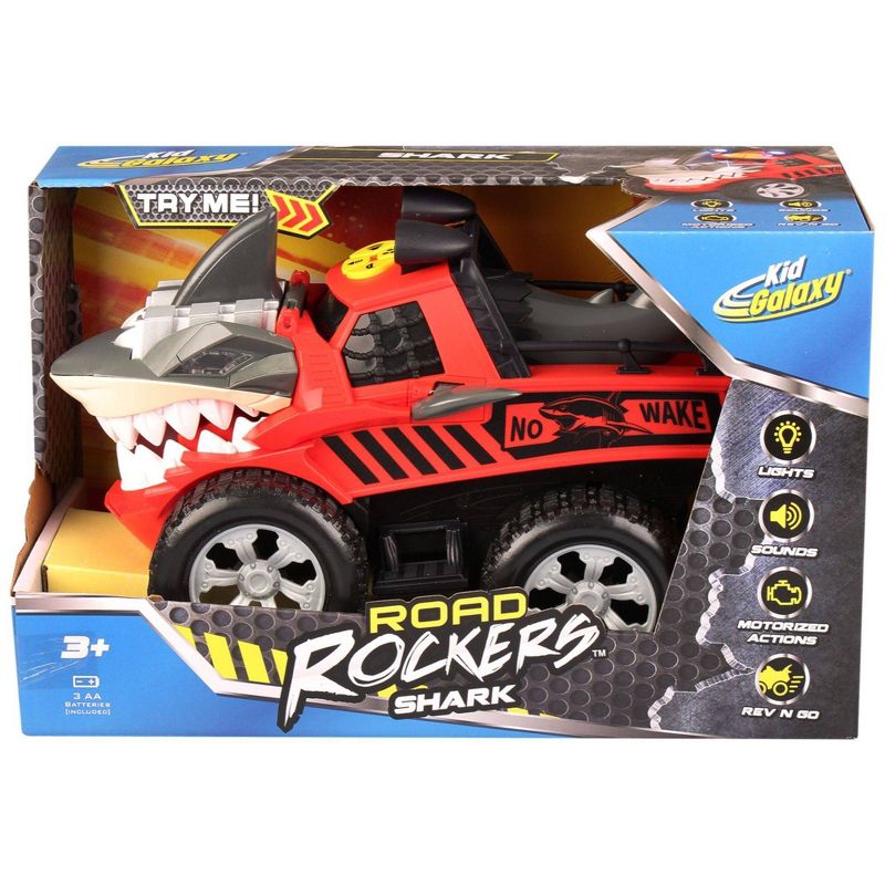 Kid Galaxy Road Rockers Motorized Lights and Sound Red Shark Vehicle