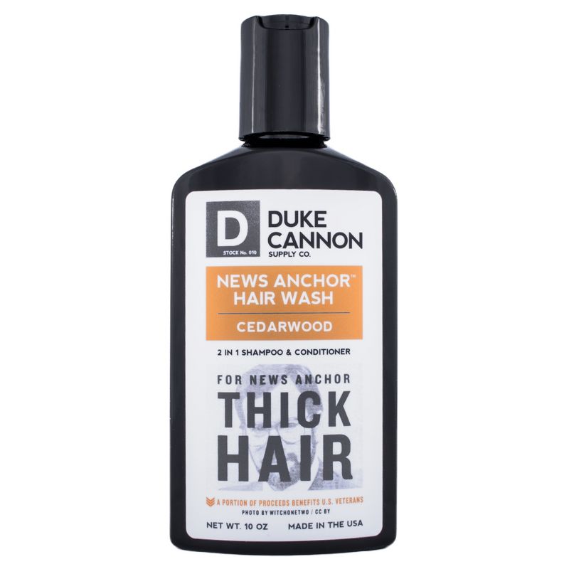 Duke Cannon News Anchor 2-in-1 Hair Wash Cedarwood - 10oz