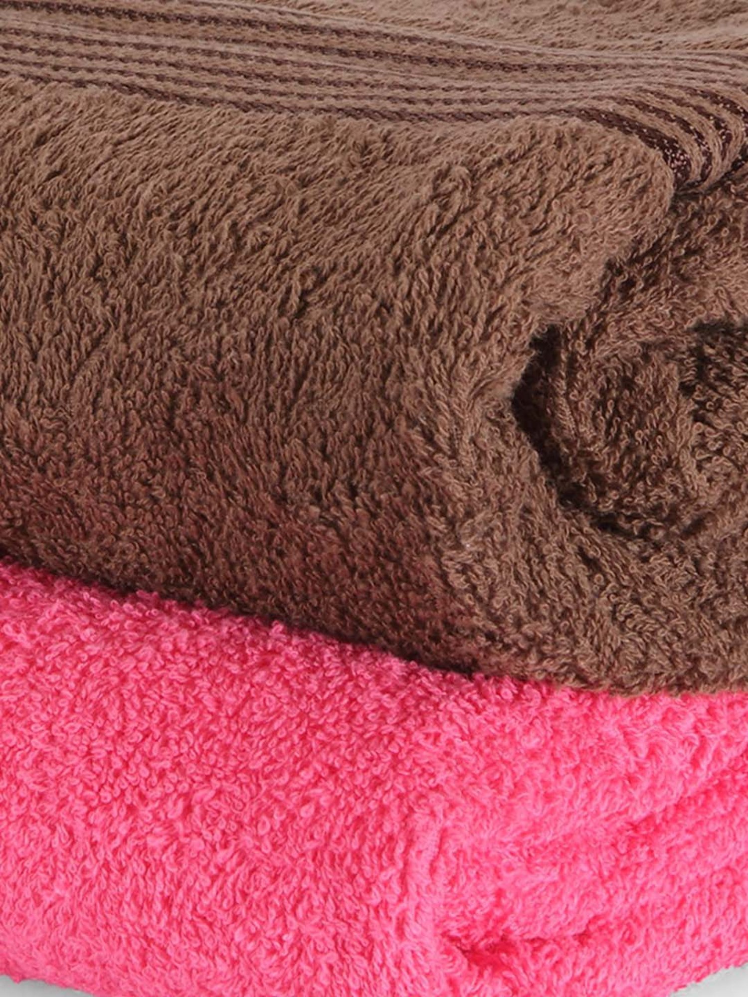 LORENA 100% Cotton Super-Soft Terry Towels -2pc Bath Towel (d`ross) solid-multi