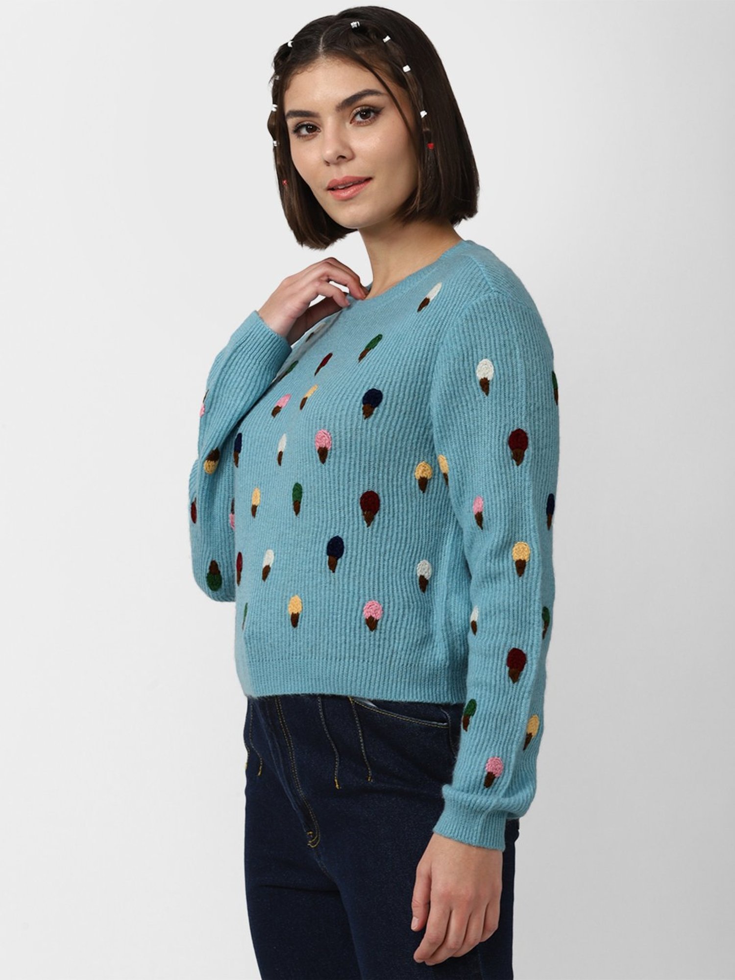 Forever 21 Blue Sweater