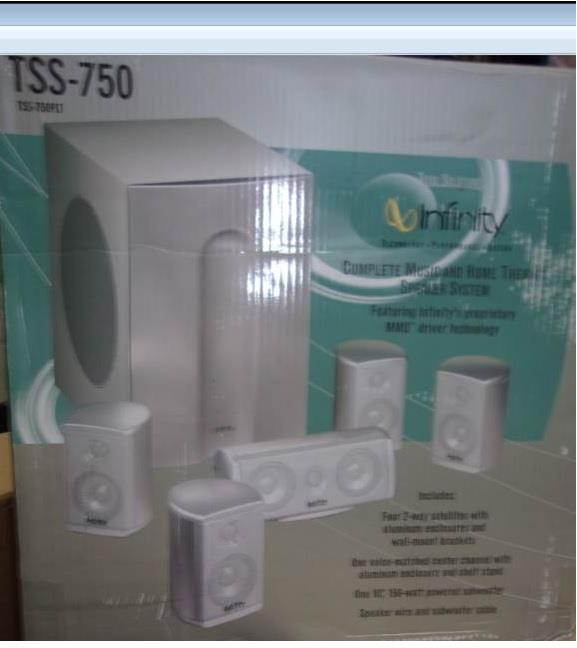 Klipsch 7.1 Ebony System with 2 RP-280F, 1 RP-450C, 4 RP-250S, 1 SPL-150 Sub