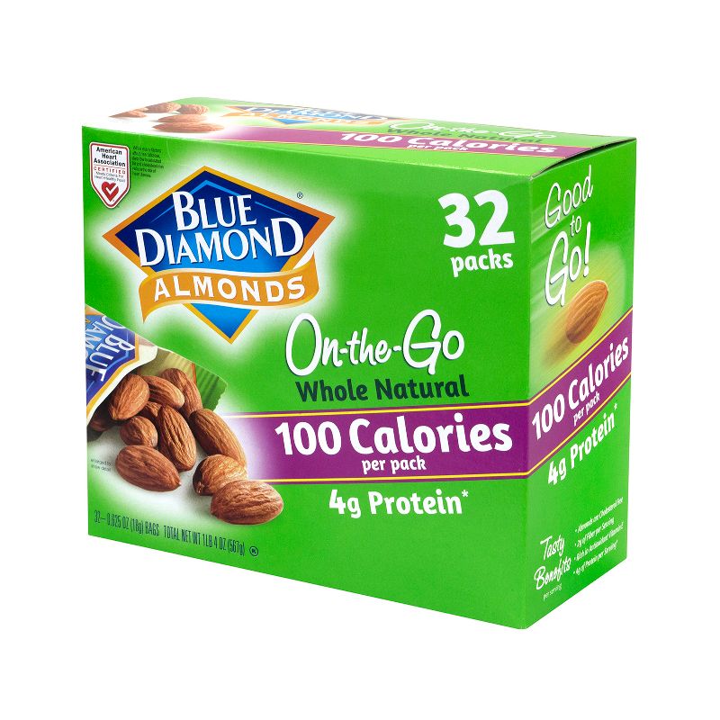 Blue Diamond Whole Natural Almonds - 20oz - 32ct