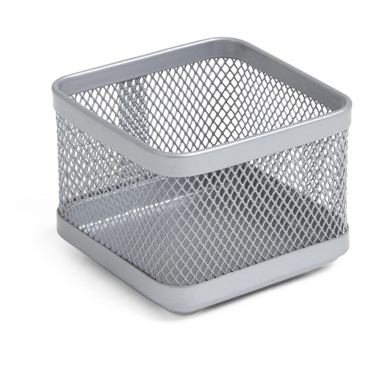 TRU RED Small Stackable Wire Mesh Accessory Holder, Silv TR57572-CC