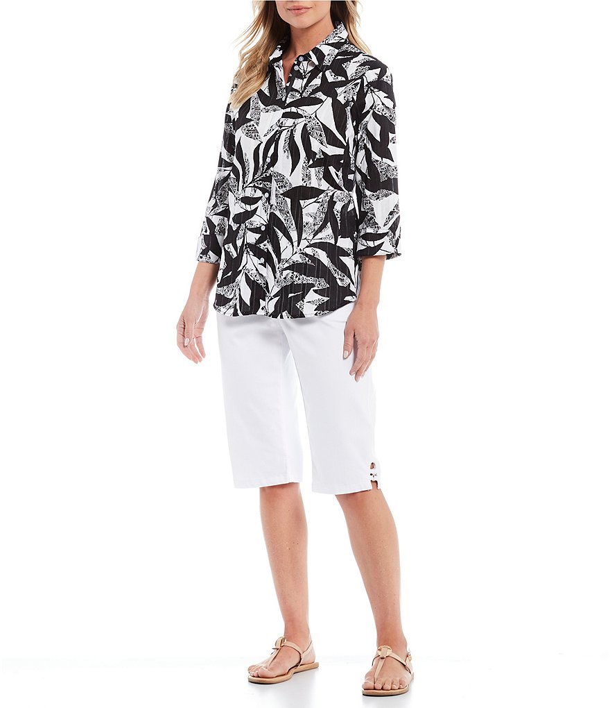 Karyn Seo Hazel Lattice Lace Linen Top