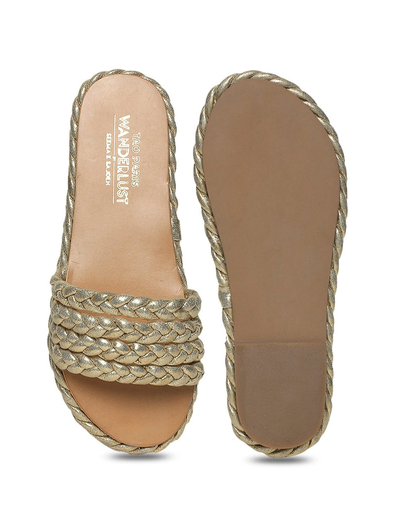 Tao Paris Women's Milan Gold Casual Sandals