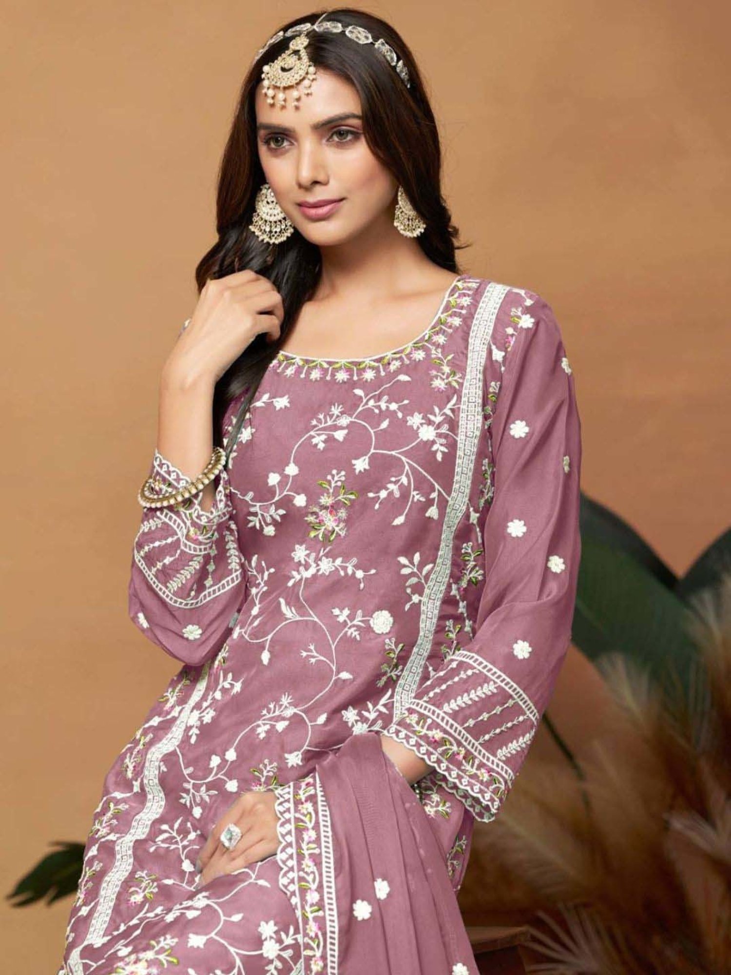 Odette Multicolored Printed Crop Top Shorts Set