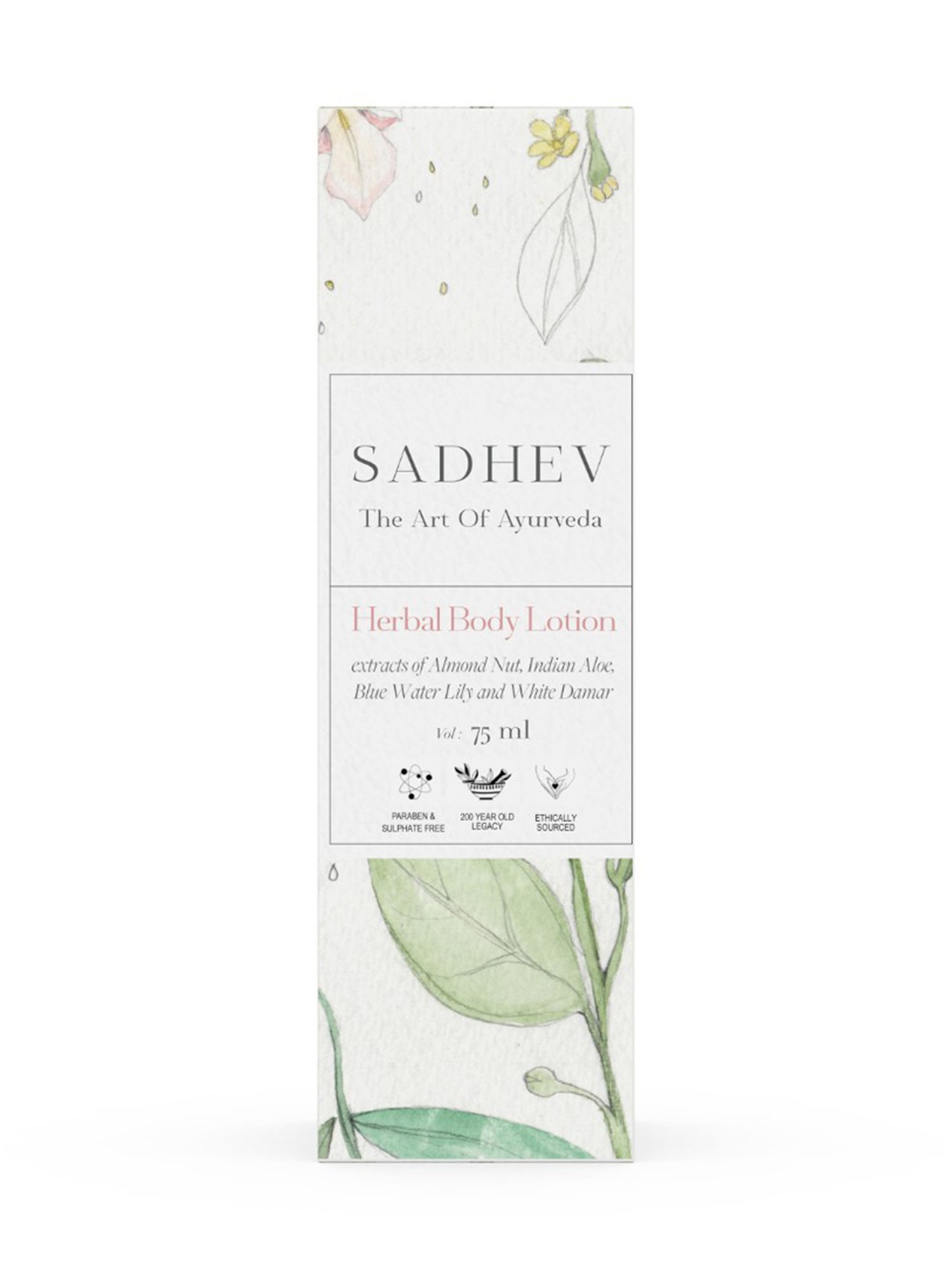 SADHEV The Art Of Ayurveda Herbal Body Lotion - 75 ml