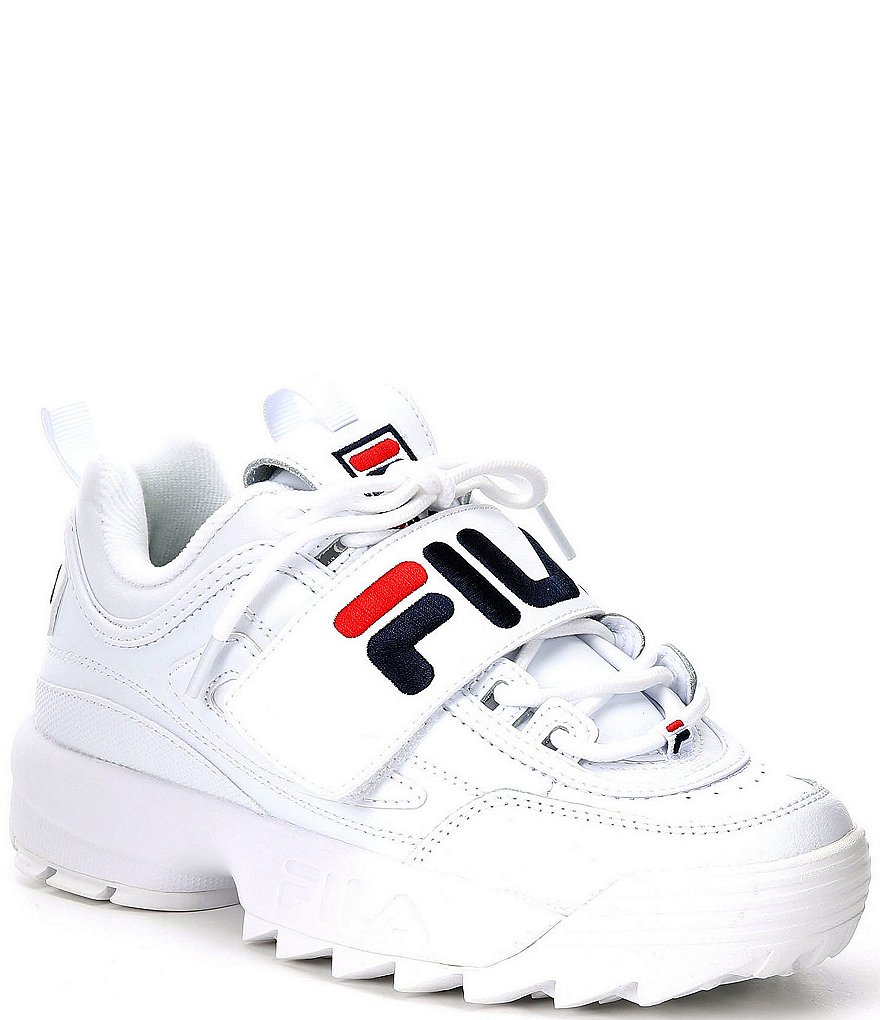 FILA Women's Disruptor II Applique Chunky Lifestyle Sneakers