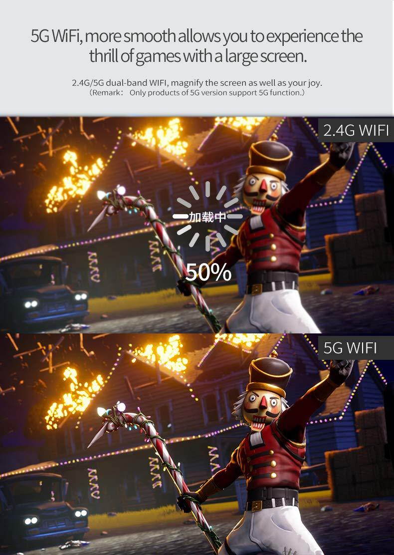 Screen Mirroring Adapter for TV, MiraScreen G9 Plus 5G 4K Wireless Display Dongle for PC Tablet Phone to TV Projector Monitor