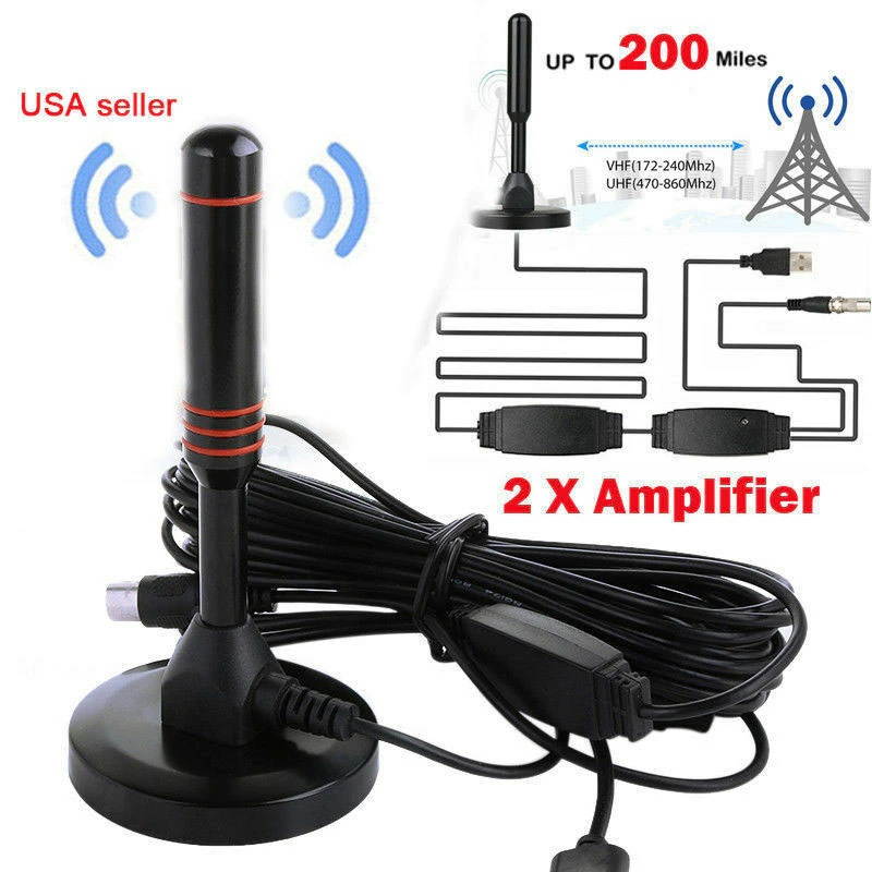 2020 TV Antenna Digital TV Receiver Indoor Outdoor HDTV Antennas With Amplifier 1500 Miles DVB-T2 Isdb-t Satellite Aerial