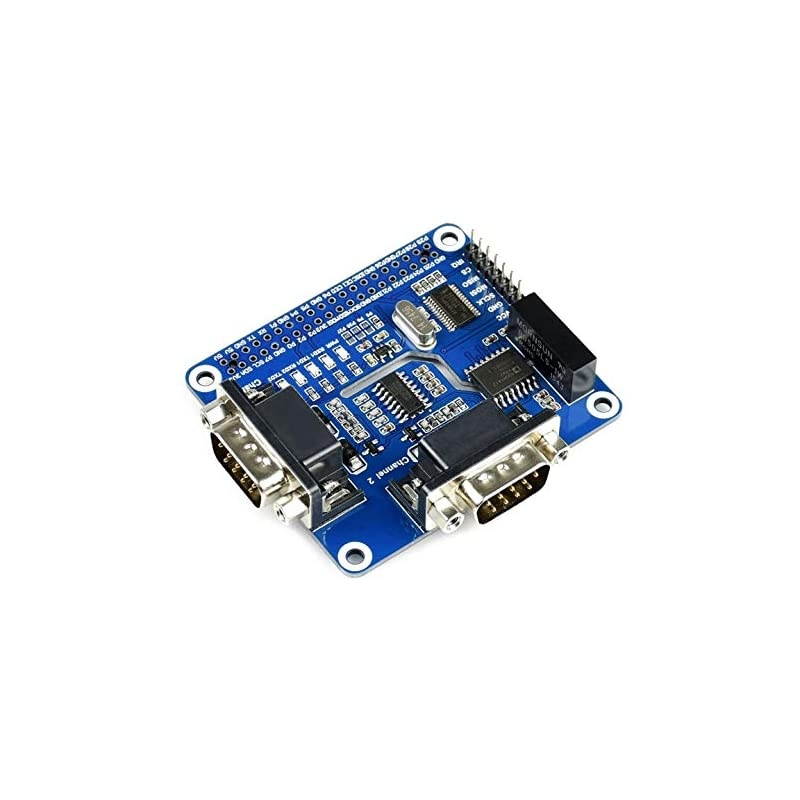 Isolated RS232 Expansion HAT for Raspberry Pi 4B3B+3B2BB+A+ZeroZero W SC16IS752+SP3232 Dual Chip Convert SPI to RS232 Data Rate up to 921600bps Embed Multi Protection Circuits