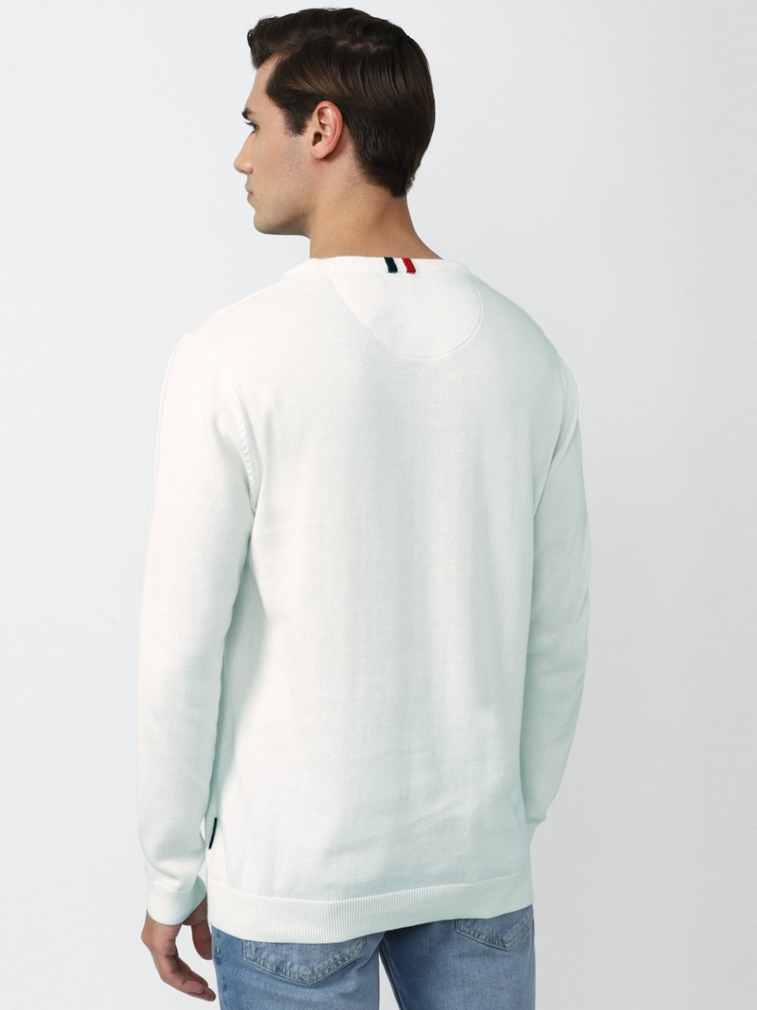 Duke Wine Self Striped Sweater