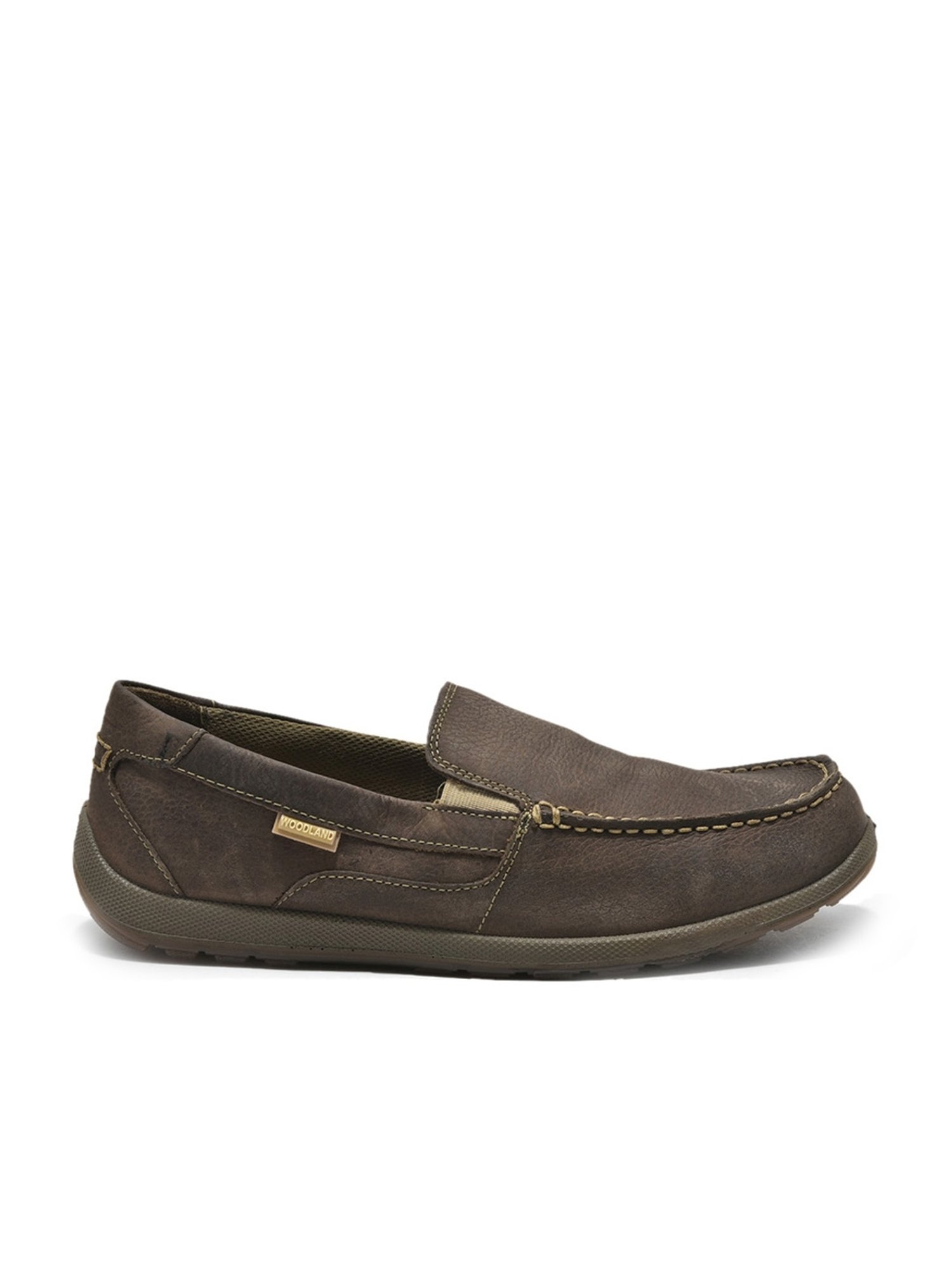 Woodland Men's Grey Casual Loafers