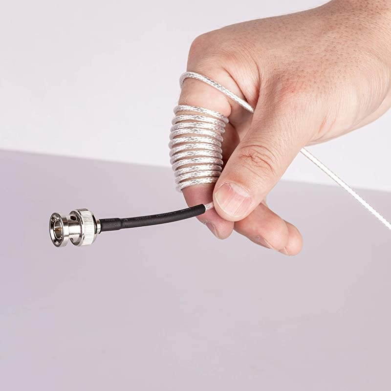 SDI Cable 10ft Thin 3G6G HDSDI Cable 75 Ohm RG179 Coaxial Cable with Heavy Duty BNC to BNC Male Connector for Surveillance Camera System Cables CCTVDVRTV