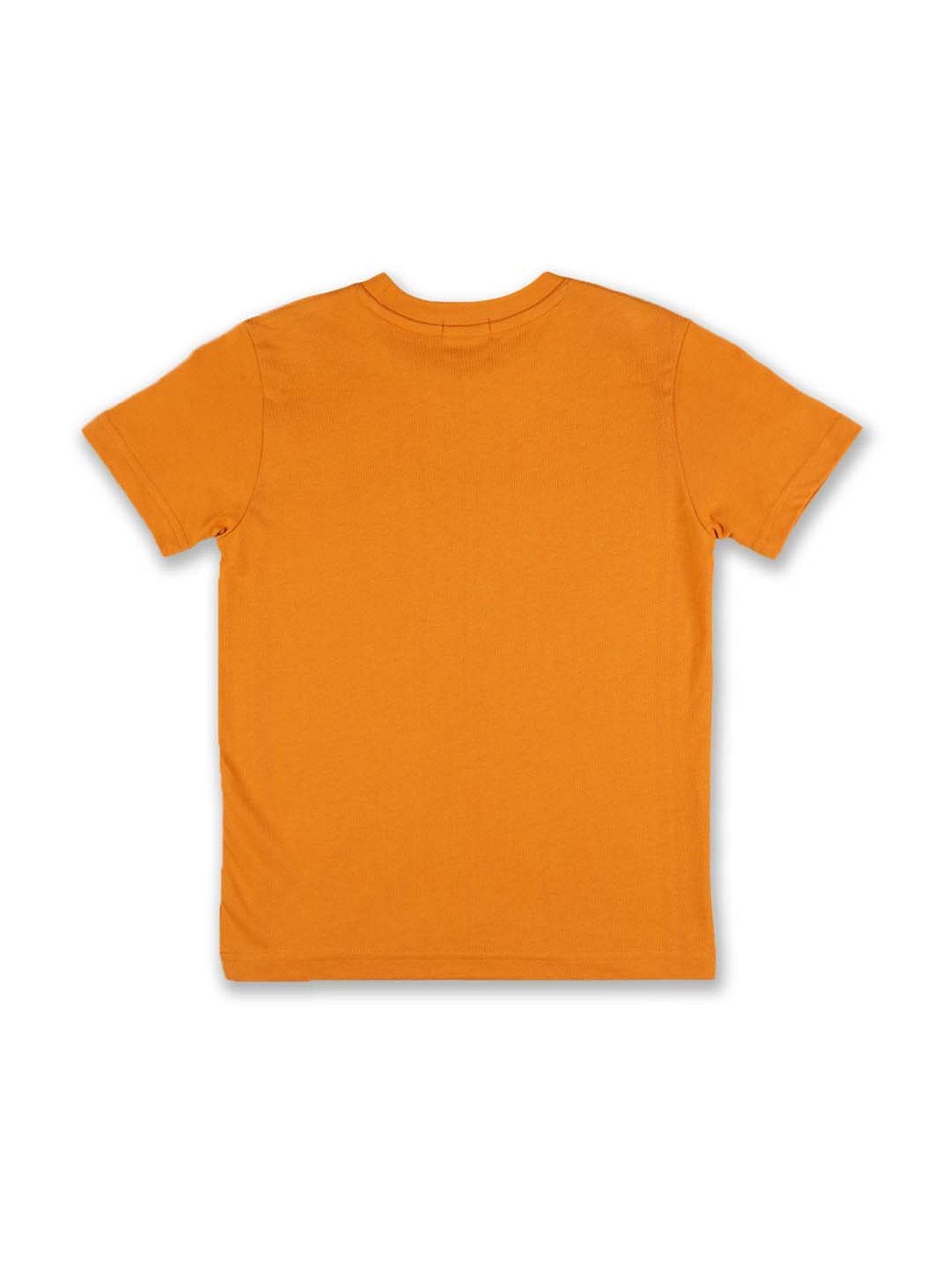 United Colors of Benetton Kids Brown Cotton Printed T-Shirt