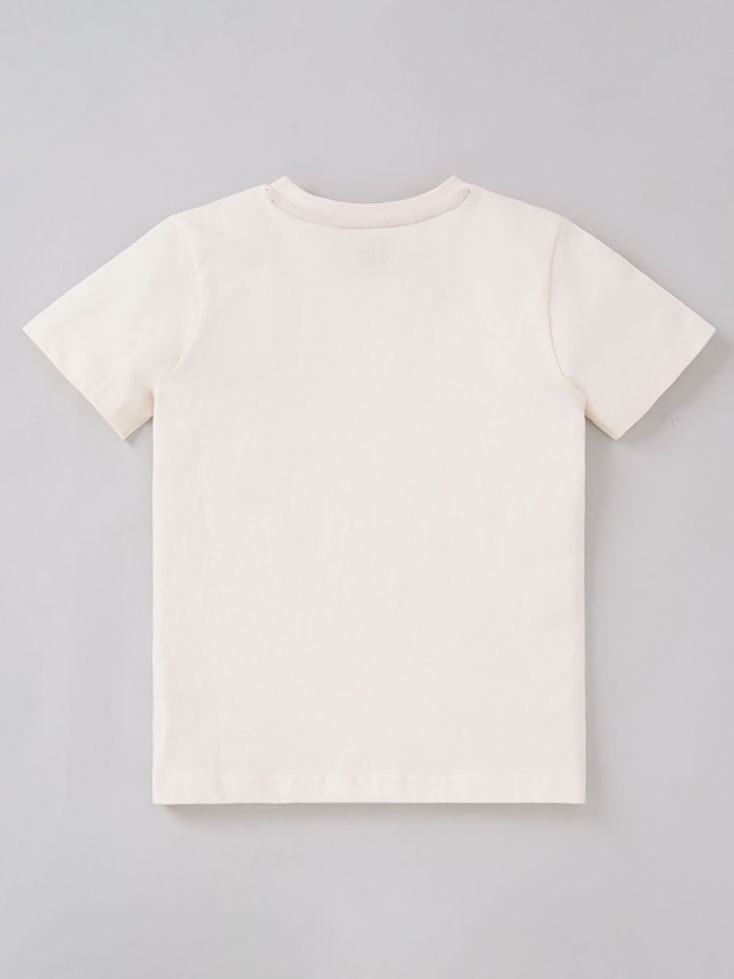 Ed-a-Mamma Kids White Printed T-Shirt