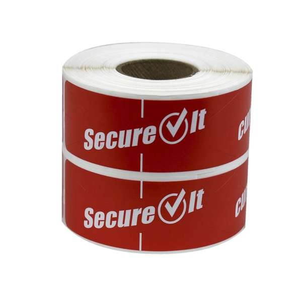 SecureIT Secure it Tamper Evident Food Container Seal Red 500/Pack P13SI2