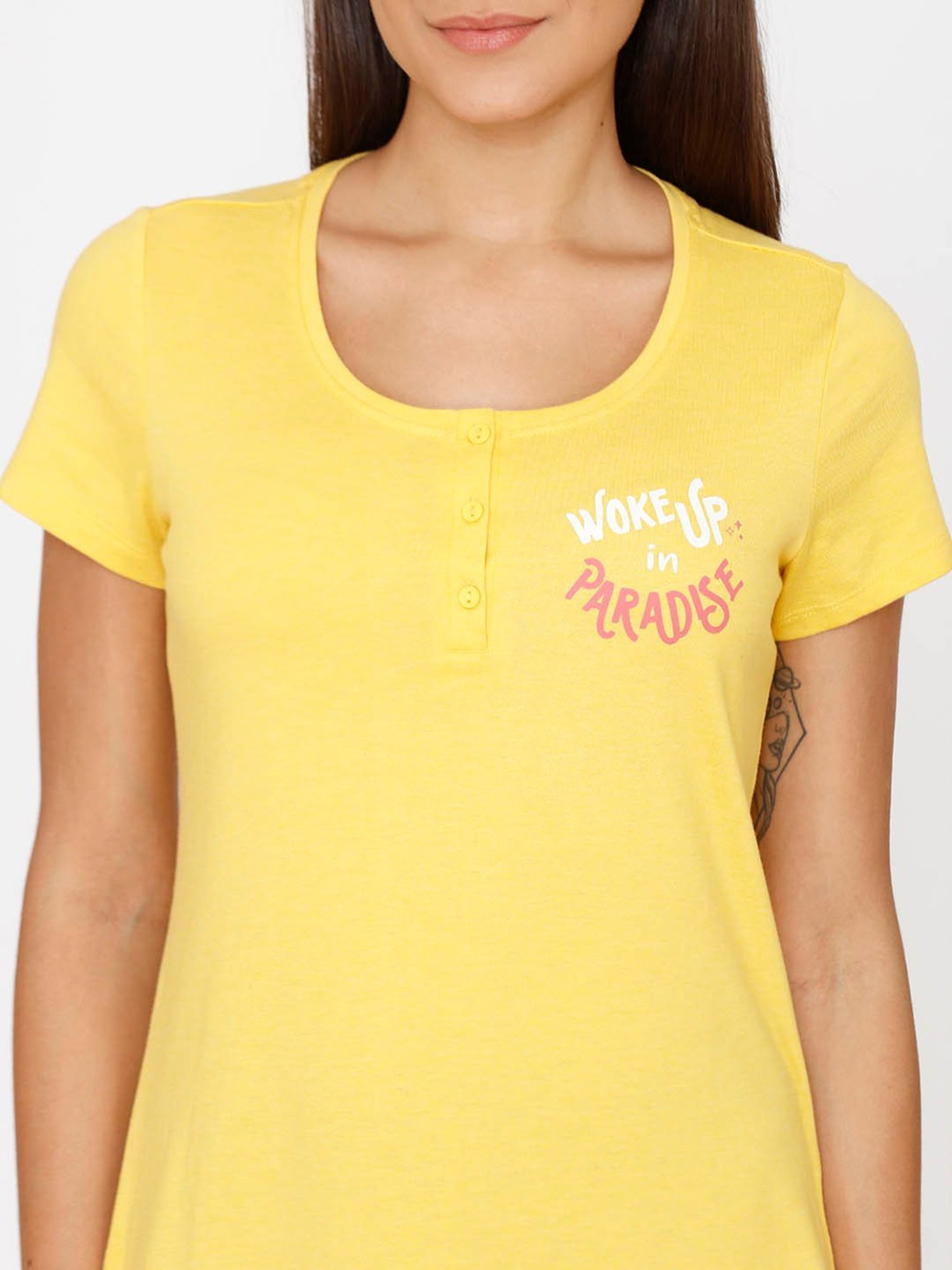 Rosaline by Zivame Mustard Top