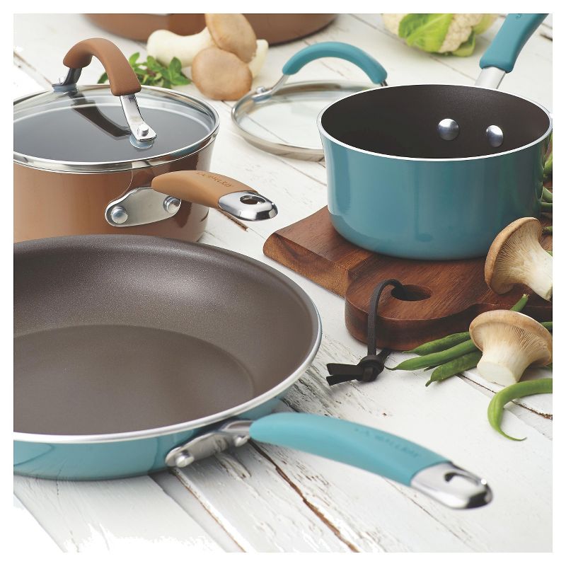 Rachael Ray Cucina Twin Pack Open Skillets - Blue (9.25" and 11")