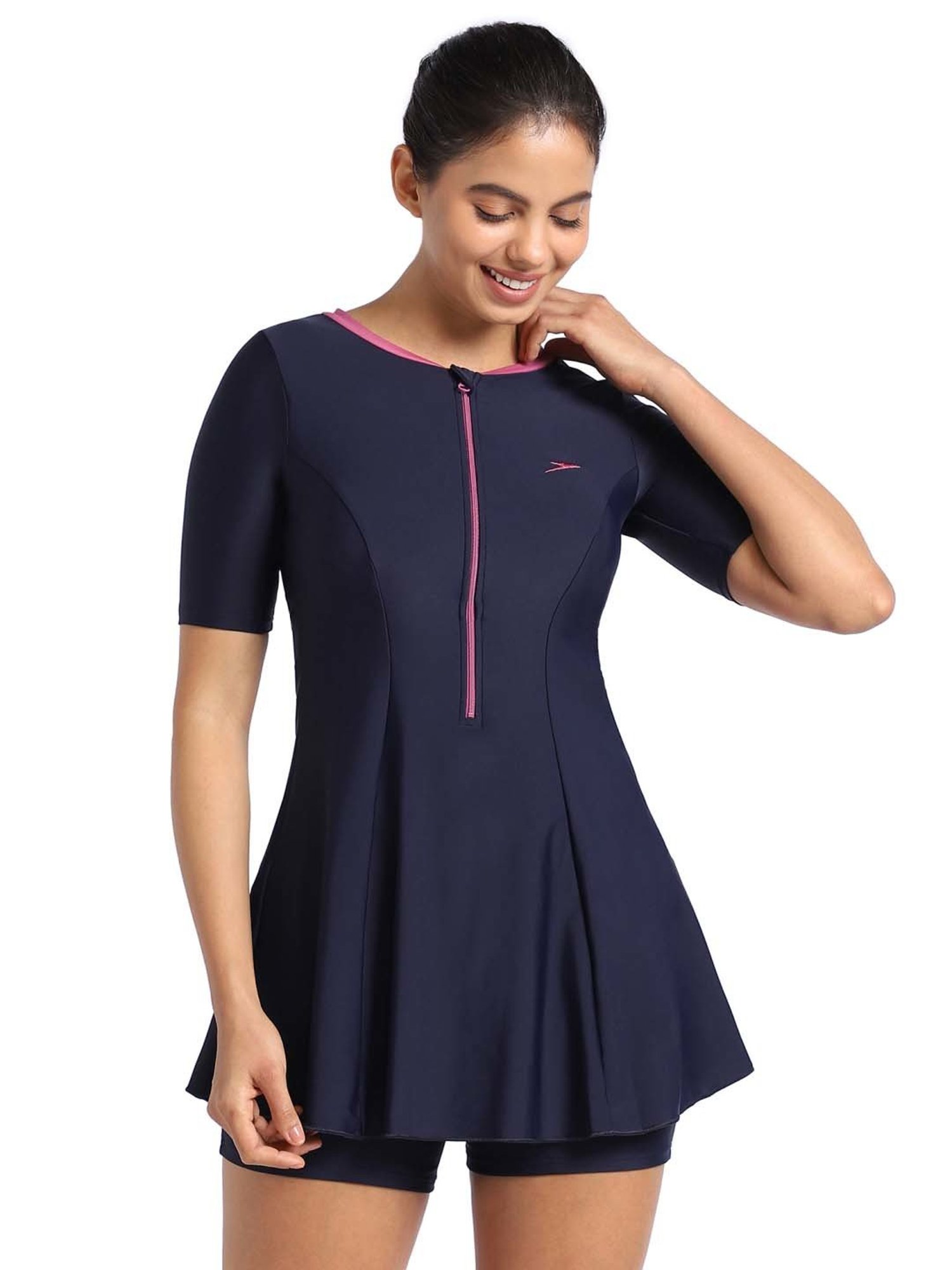 Speedo Navy Plain Swimwear