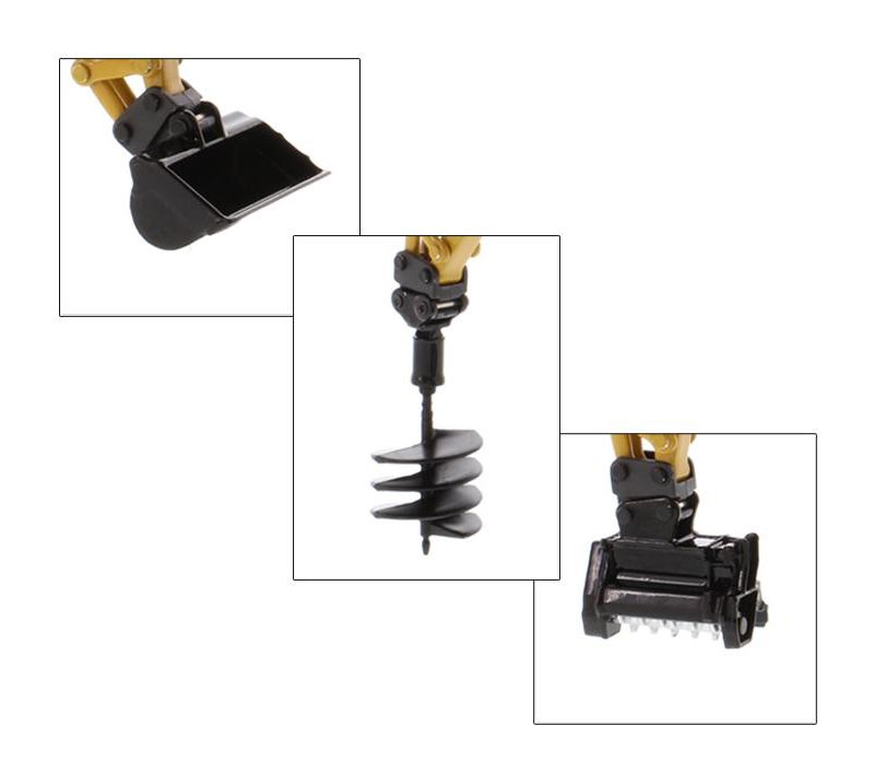 CAT Caterpillar 309 CR Next Gen. Mini Hydraulic Excavator w/Work Tools & Operator "High Line" 1/50 Model Diecast Masters