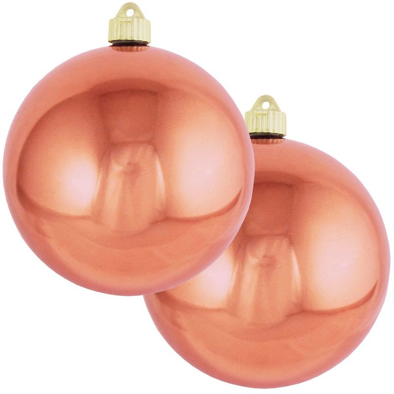 Christmas by Krebs 2ct Two Cents Brown Shatterproof Christmas Ball Ornament  6" (150mm)