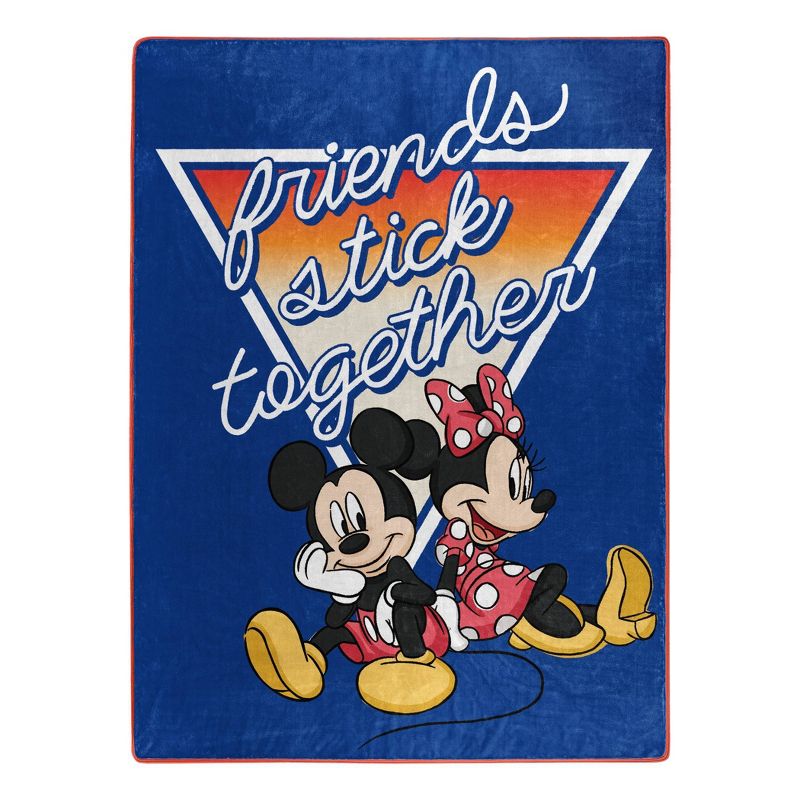 Mickey and Minnie Mouse Dynamic Duo Silk Touch Throw