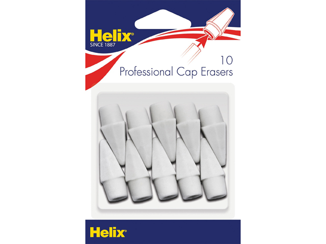 Helix Professional Hi-polymer Pencil Cap Erasers