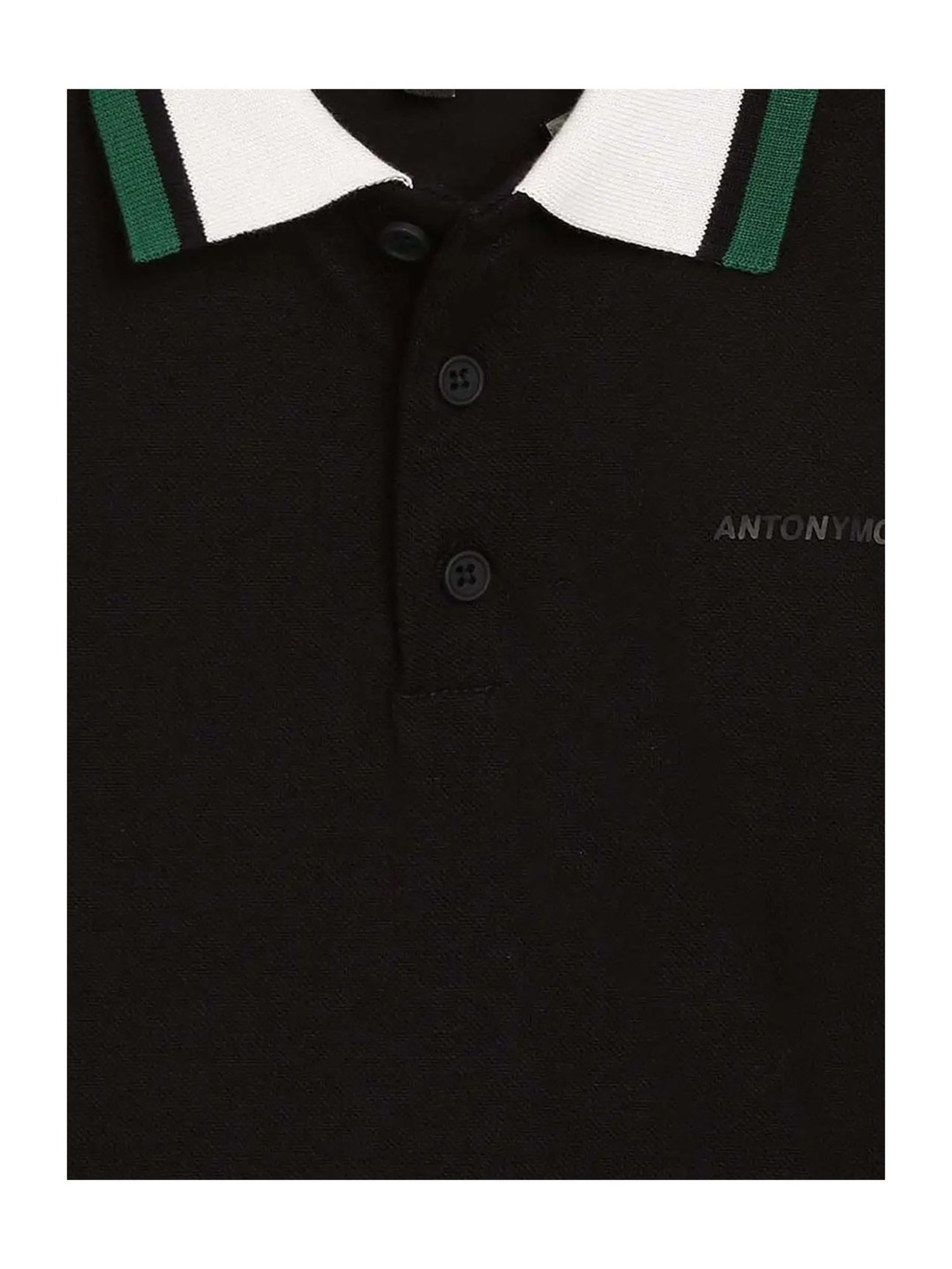 Antony Morato Kids Black Solid  Polo T-Shirt