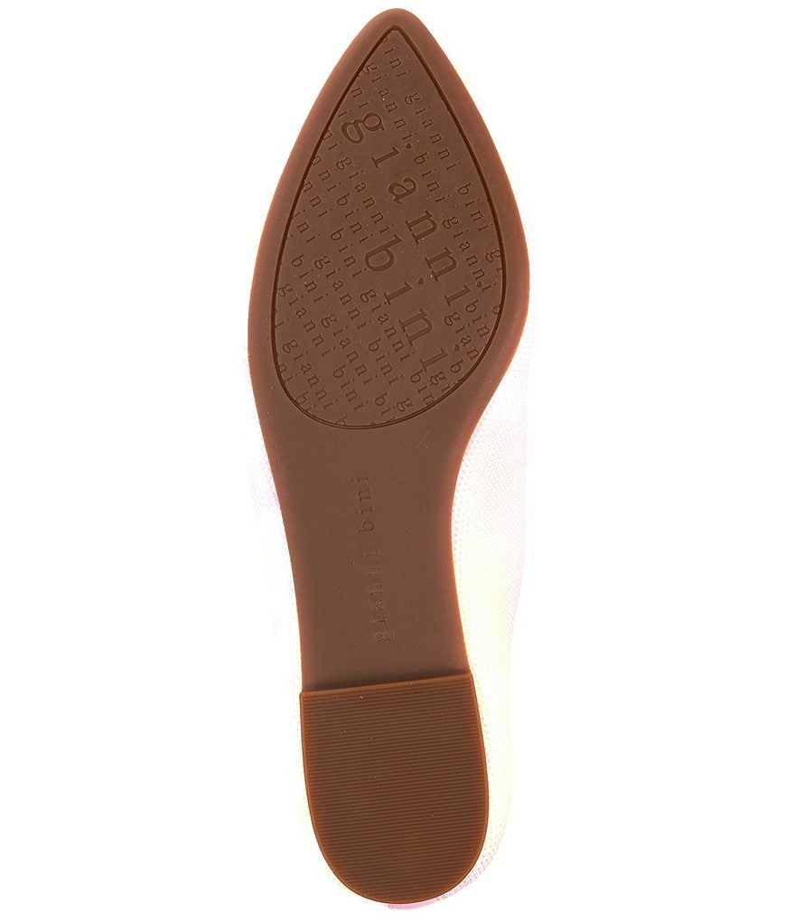 Jack Rogers Blair Pointed Toe Bow Leather Flats