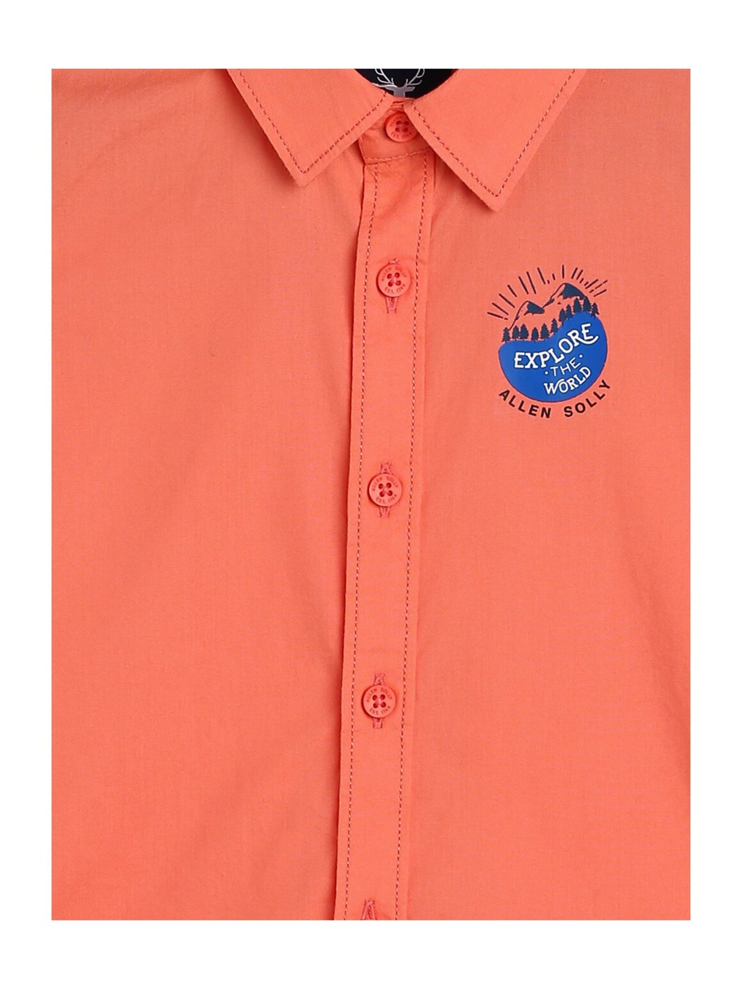 Allen Solly Junior Coral Solid Shirt