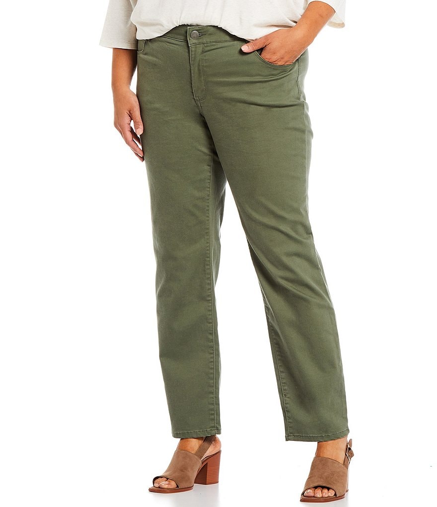 Westbound Plus Size the FIT FORMULA Mid Rise Straight Leg Pants