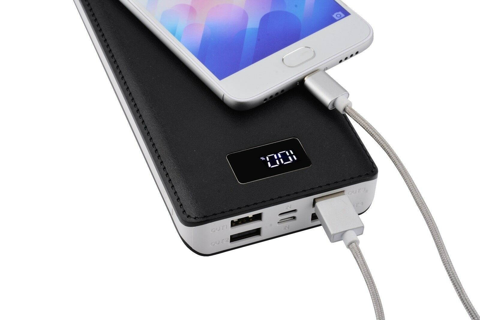2021 9000000mah Portable Power Bank LED 4 USB Battery Charger For Mobile Phone
