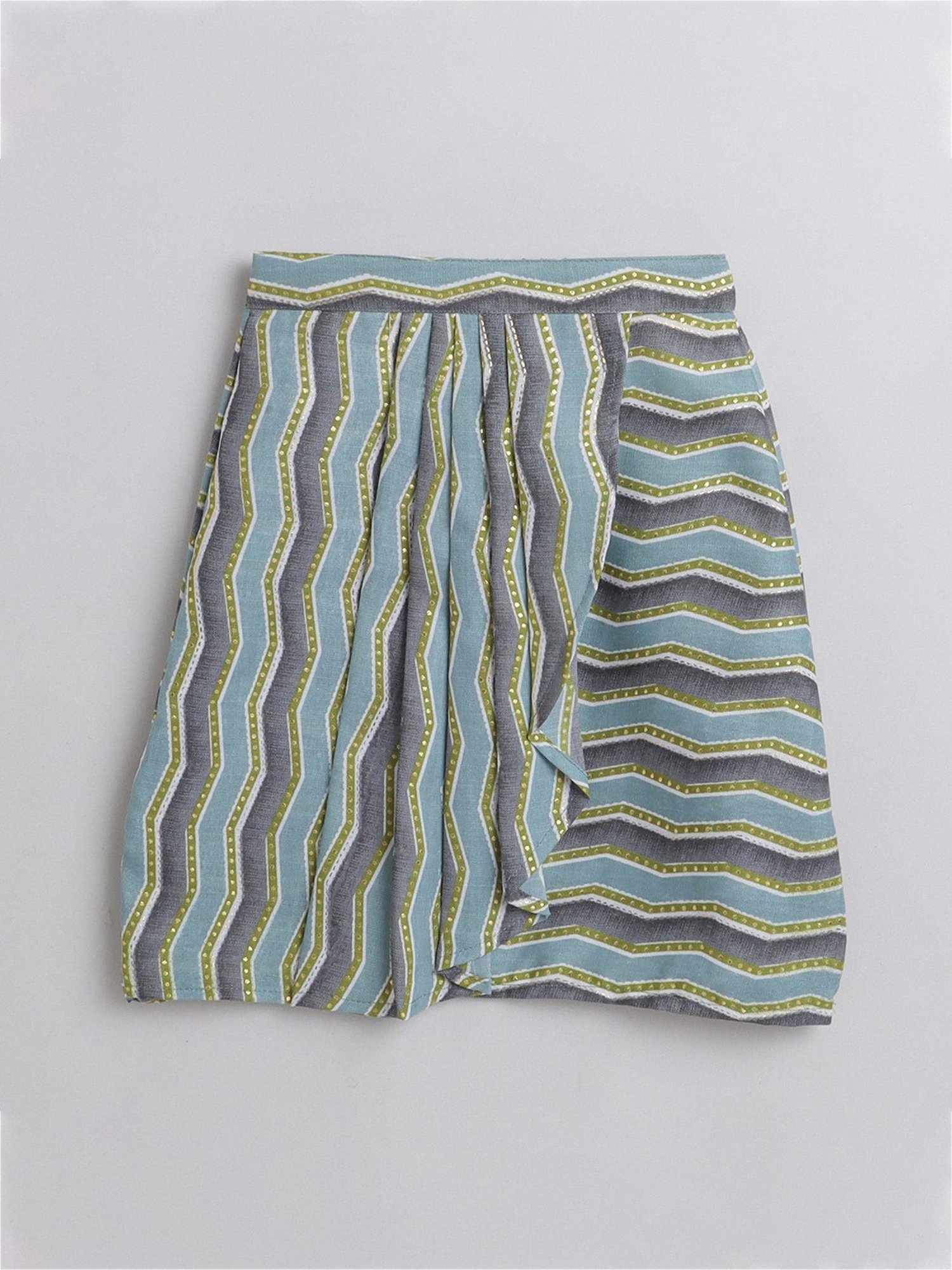 Many Frocks Kids Multicolor Embellished Lehenga, Choli with Dupatta