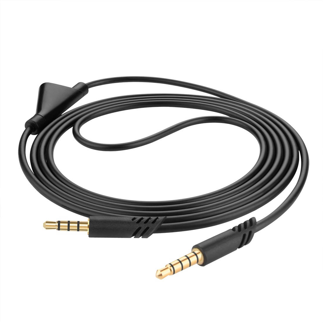 Geekria Audio Cable with Mic Compatible with ASTRO Gaming A10, A30, A40 Headphones Cable, 3.5mm AUX Replacement Stereo Cord with Inline Microphone and Volume Control (Black 6.5FT)