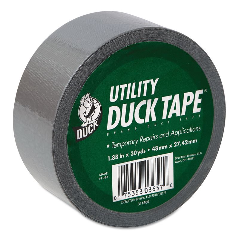 Duck Basic Strength Duct Tape 5.5mil 1.88" x 30yd 3" Core Silver 1154019