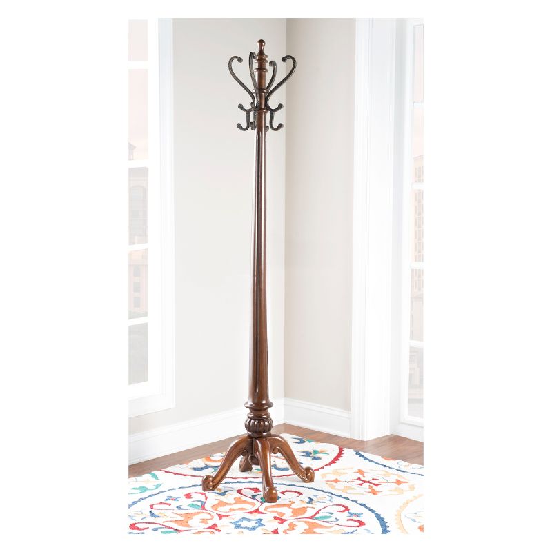 Santa Fe Hall Tree Brown - Linon