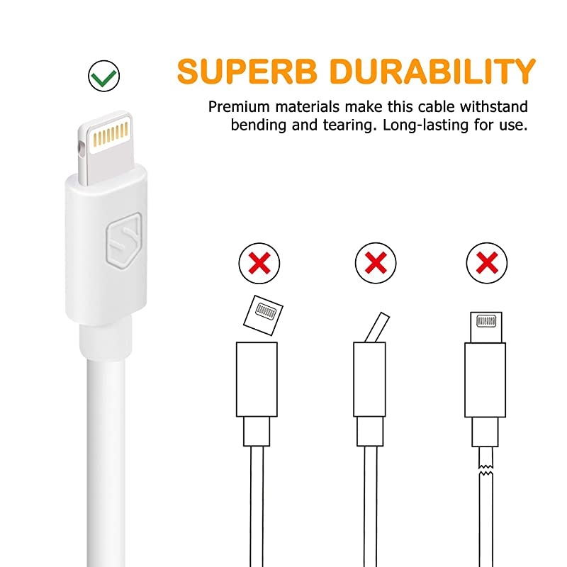iPhone Charger,  5 Pack 6ft Lightning Cable iPhone Charging Syncing Cord Charger Cable Compatible iPhone X 8 8Plus 7 7Plus 6S 6Splus 6 6Plus SE 5 5S 5C More