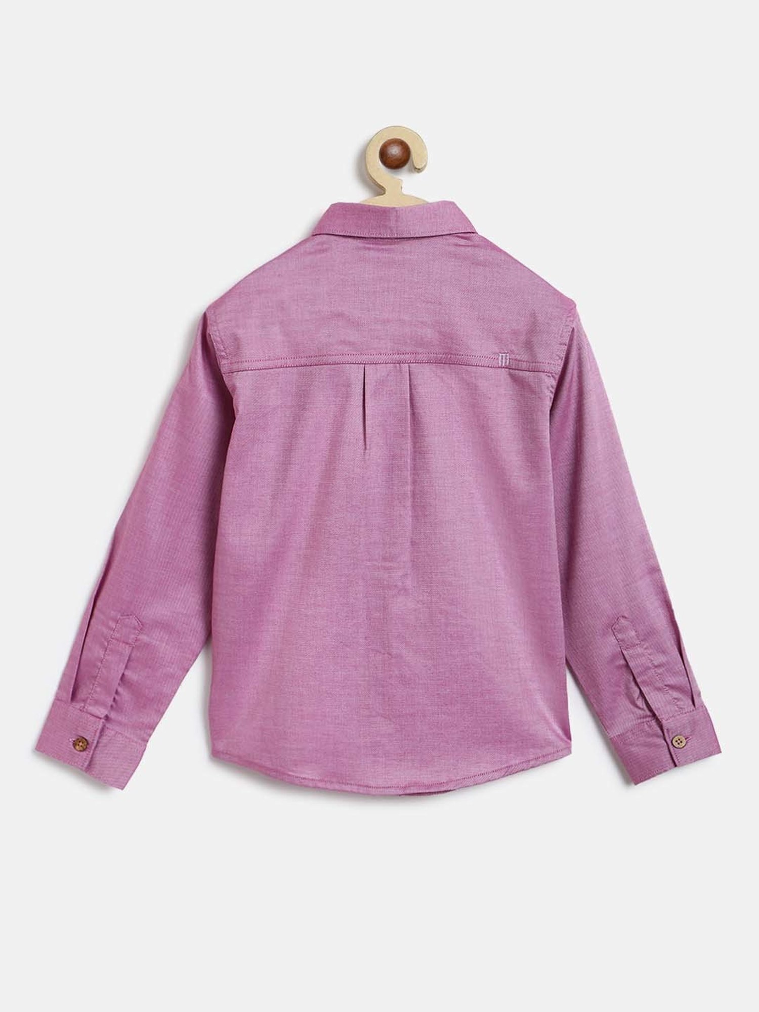 Tales & Stories Kids Pink Regular Fit Full Sleeves Shirt