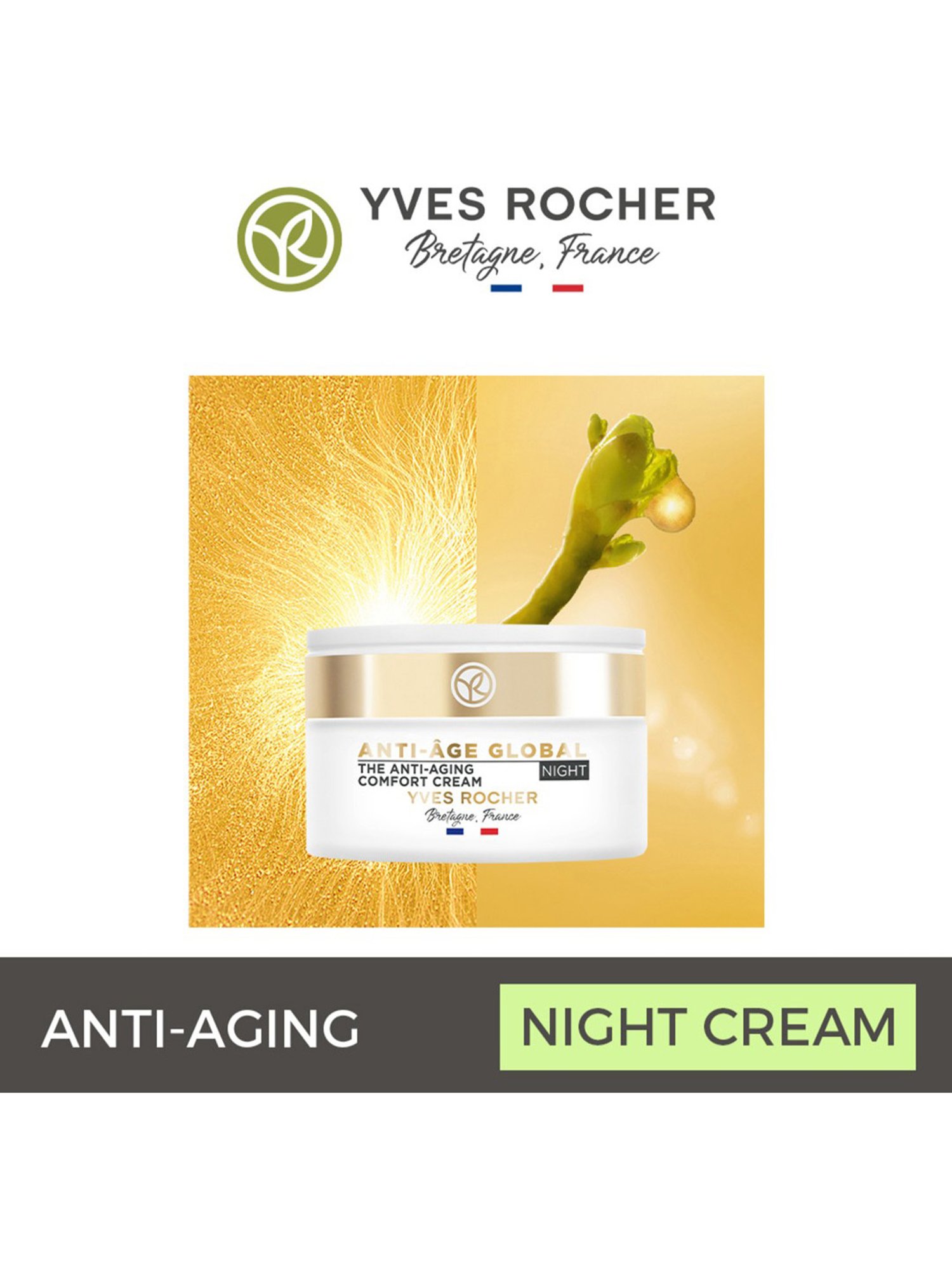 Yves Rocher Anti-Age Global Comfort Night Cream - 50 ml