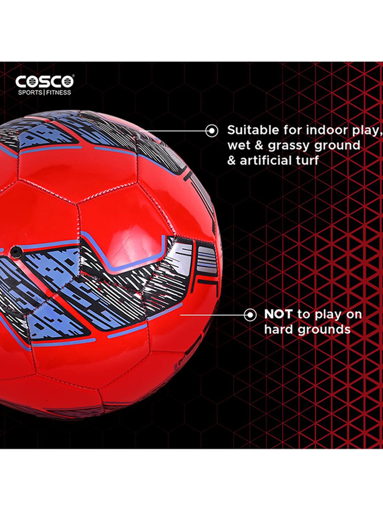Cosco Twister Football (Red) Size - 5