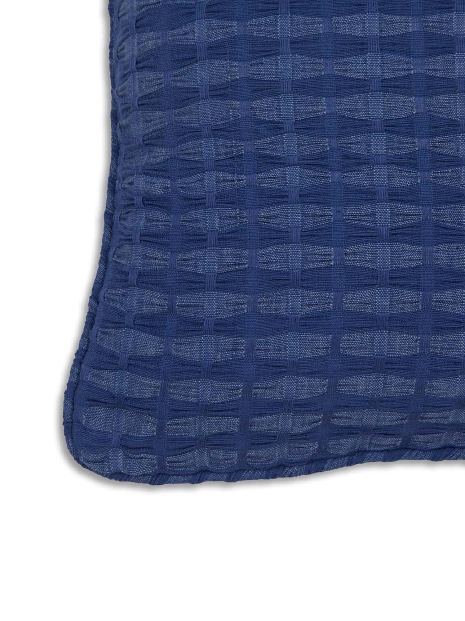Fabindia Home Deepali Navy 215 GSM Cotton Cushion Cover