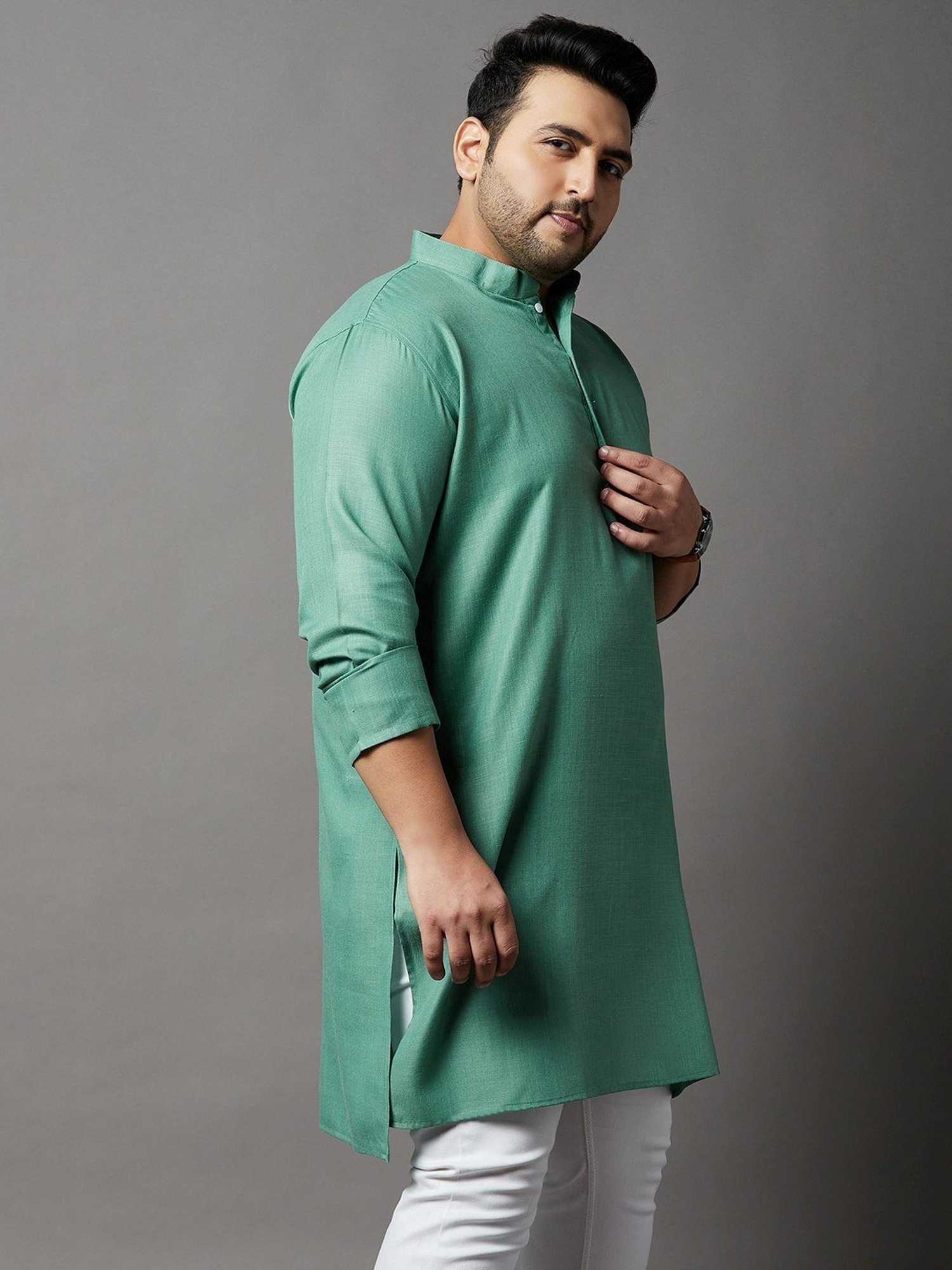 Bigbanana Turquoise Regular Fit Kurta
