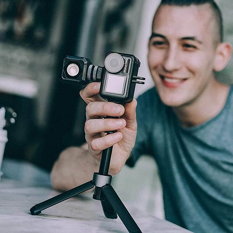 Huaye OSMO Compact Action 4K Waterproof Camera Sports Type-C Cable Protector Lens Hood Cage Compatible with DJI OSMO Action Camera Accessories ( OSMO Action Camera Cage)