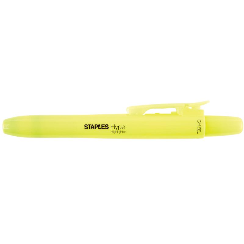 Staples Hype Retractable Highlighters Chisel 50806