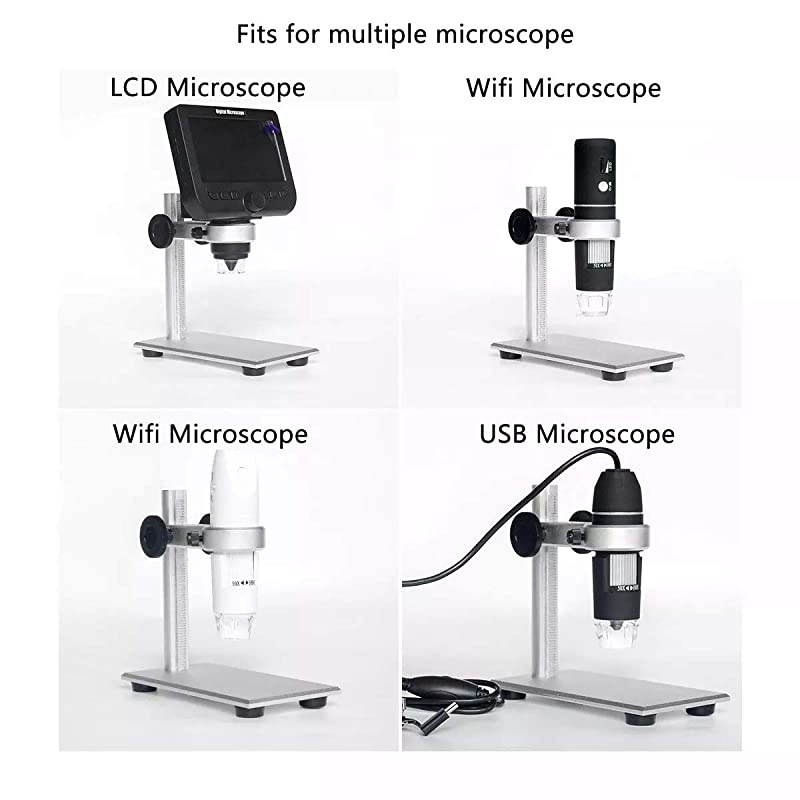 Aluminum Alloy Stand Holder for USBWiFi Digital Microscope  Universal Diameter Metal Mount with Microscope Carrying Case No Light