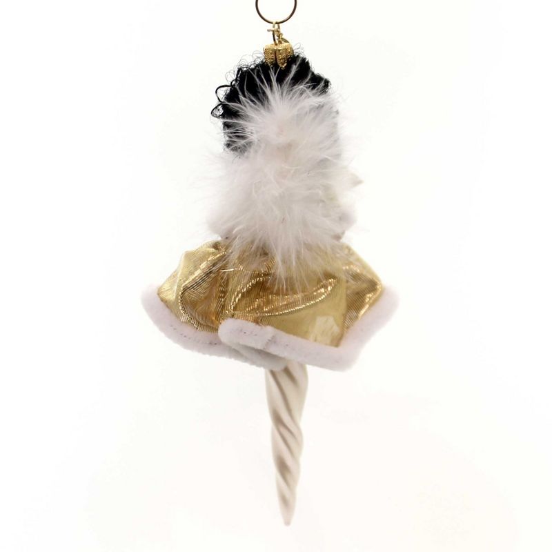 Italian Ornaments 7.0" Africian American In Gold Coat Ornament Italian Dress Up  -  Tree Ornaments